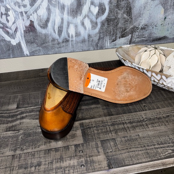 Magnanni woven leather tassel loafers Men's SZ12 - Picture 7 of 13